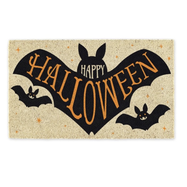 Happy Halloween Bat Doormat