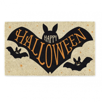 Happy Halloween Bat Doormat