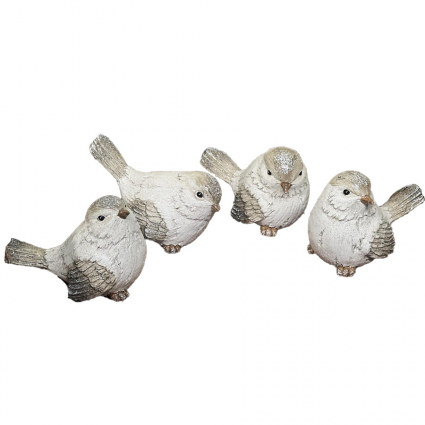 White and Gray Birds 5" X 4"  (sold separately)