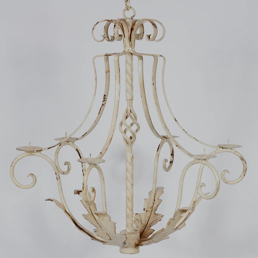 CHANDELIER, NAPLES ACID WHITE