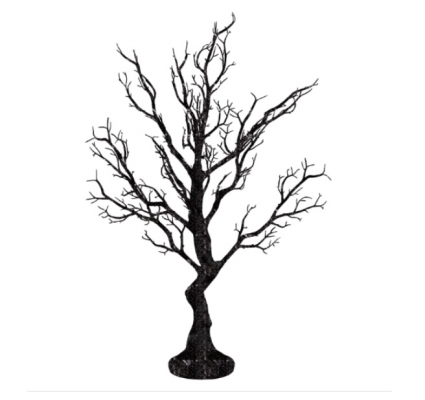 Black Glittered Manzanita Tree