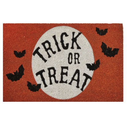 Trick Or Treat PVC Coir  Doormat