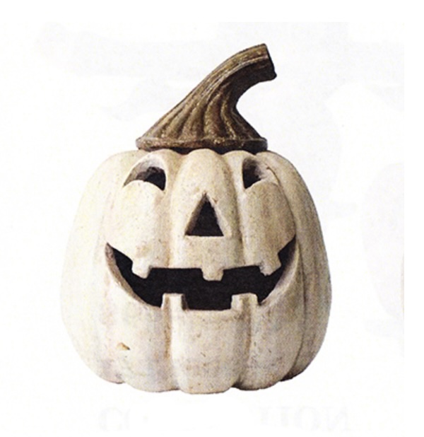 Jolly White Pumpkin Lantern