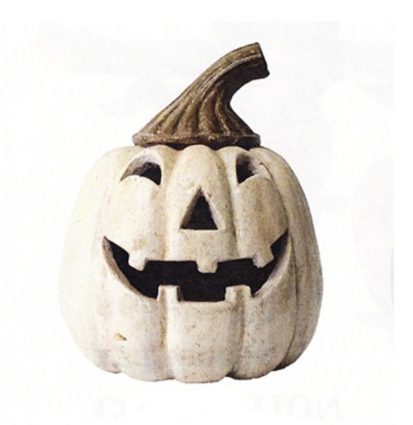 Jolly White Pumpkin Lantern