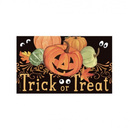 Pumpkin Eyes Doormat