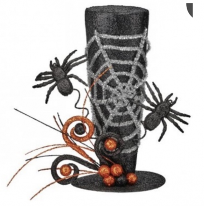 Halloween Hat with Spiders 12"