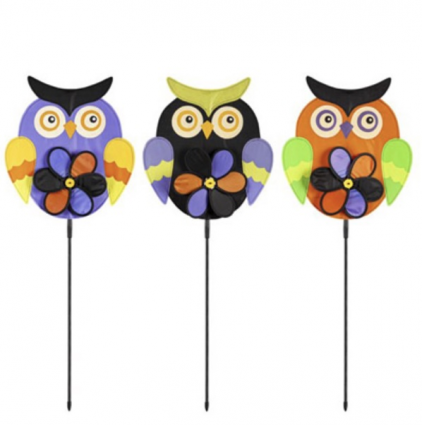 Owl Pinwheel Spinner Stake