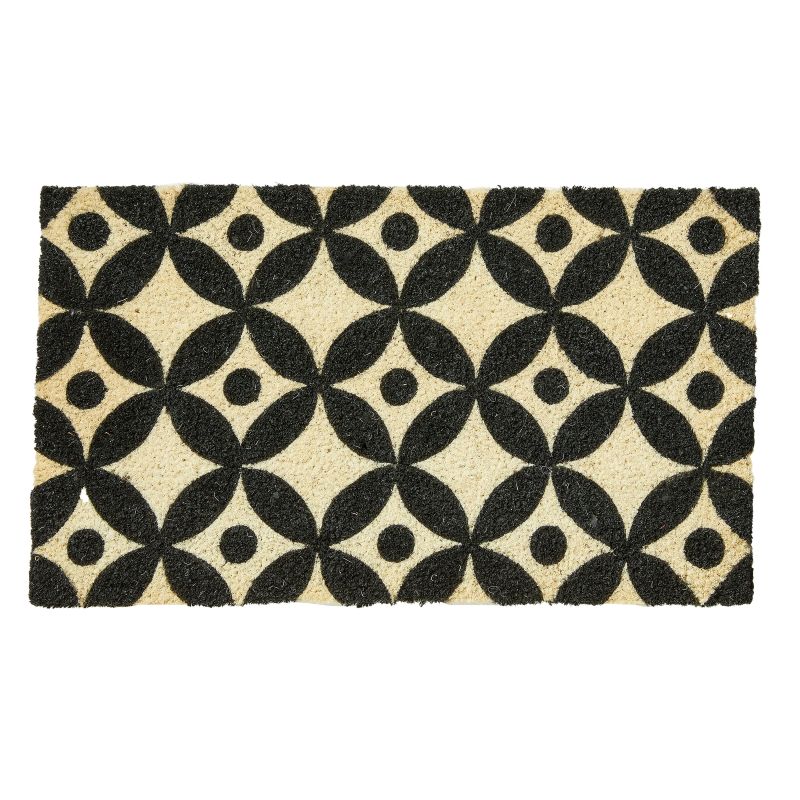 Circles Coir Doormat