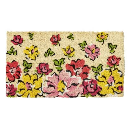 Flower Cascade Coir Doormat