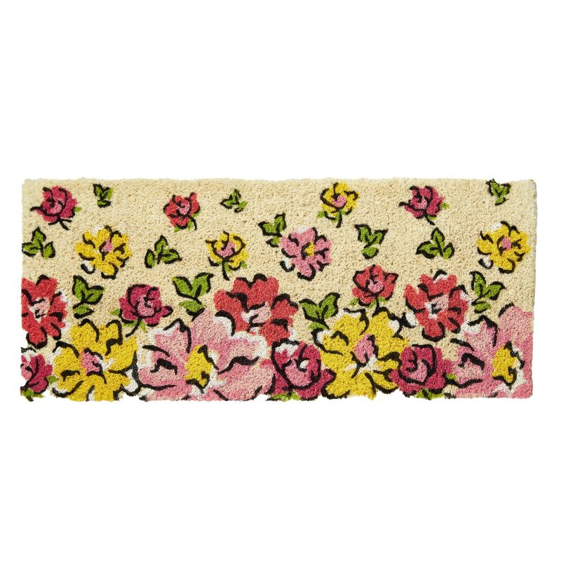 Flower Cascade Estate Coir Doormat
