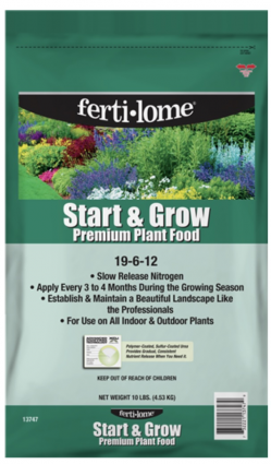 fertilome Start & Grow Premium Plant Food 19-6-12  10 lbs