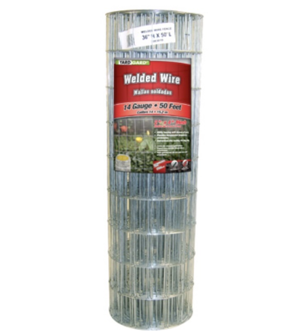 Galvanized Welded Wire Fence  14-Gauge, 4" x 2" Mesh