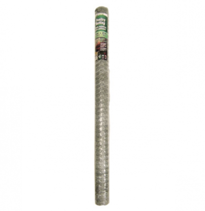 Galvanized Poultry Netting  20-Gauge, 1" Mesh 48" x 25'