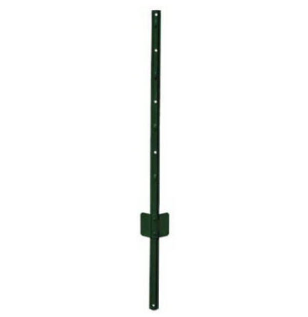 3' Steel Fence U-Post  14-Gauge, Green