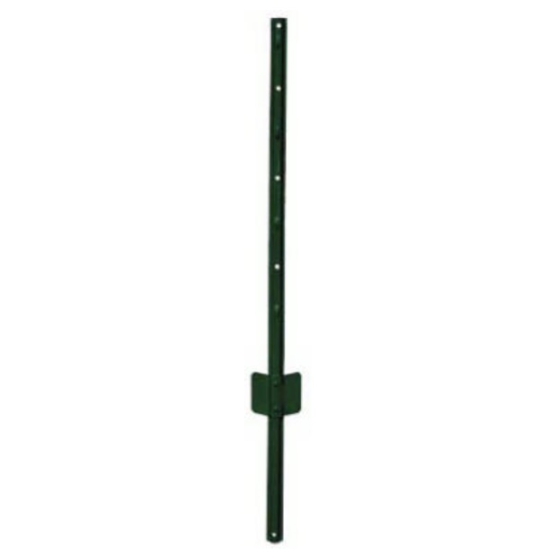 5' Steel Fence U-Post  14-Gauge, Green