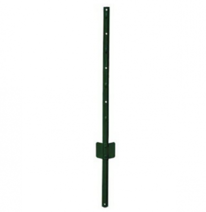 5' Steel Fence U-Post  14-Gauge, Green