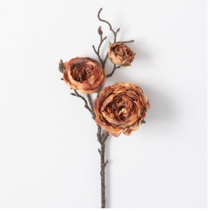 Orange Ranunculus Spray 16"