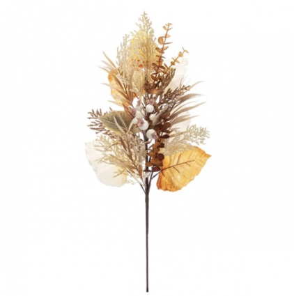 Cream/Orange Berry Foliage Spray 30"
