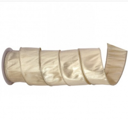 Gold Dupion Ribbon 2.5" X 10Y 