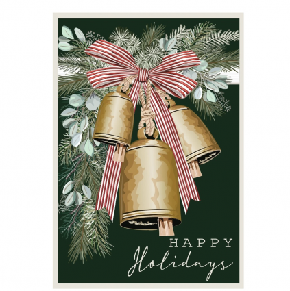 Golden Bells Applique House Flag