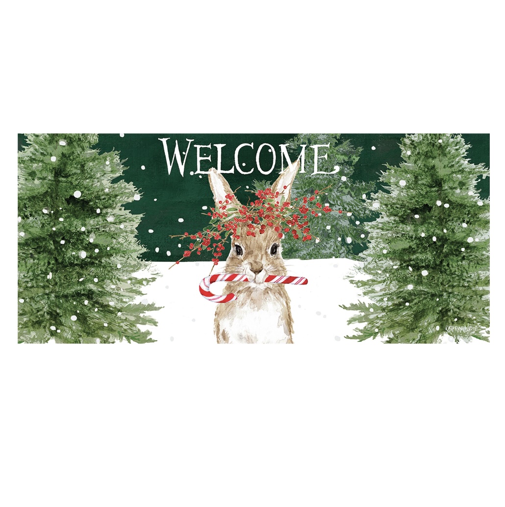 Candy Cane Rabbit Sassafras Switch Mat