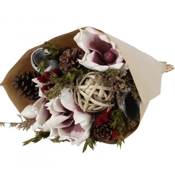 Christmas Magnolia Large Round Bouquet