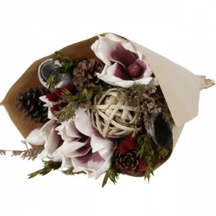 Christmas Magnolia Large Round Bouquet