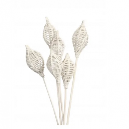 White Glitter Lantern (6 Stem)