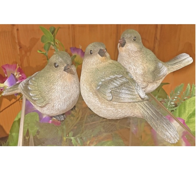Green Bird Figurines