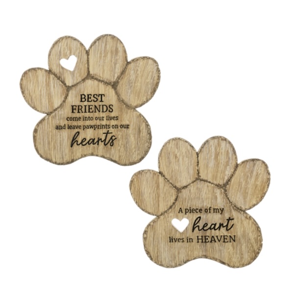 Pet Memorial Garden - Paw Print Stepping Stones