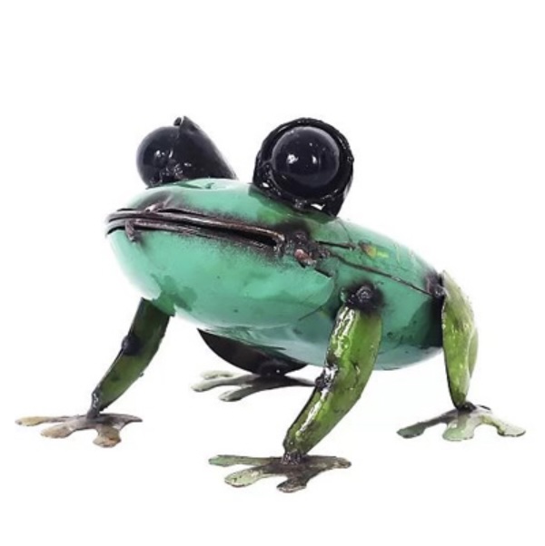Pad Me Pond Frog Large Metal Sculpture