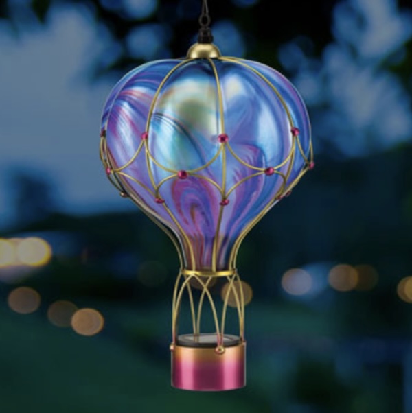 Large Solar Swirl Purple Lantern