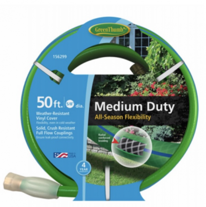 Garden Hose, Medium-Duty, 5/8-In. x 50-Ft.