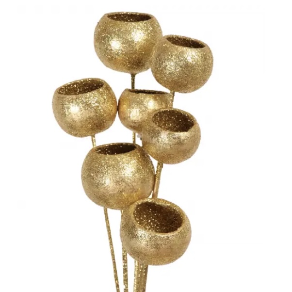 Bell Cups Gold Glitter