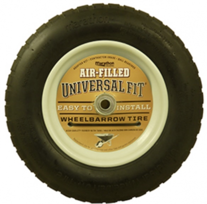Air Filled Wheelbarrow Tire  Universal Fit