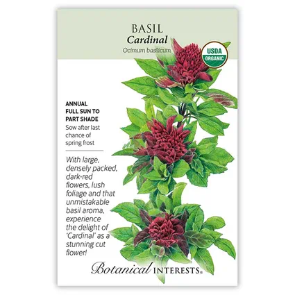 Organic Cardinal Basil Seeds