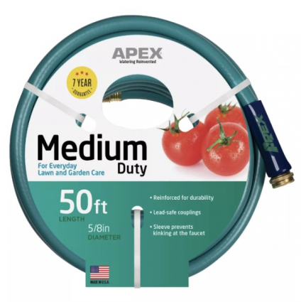 Apex 5/8 In. x 50 Ft. Medium Duty Garden Hose