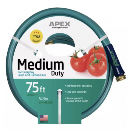 Apex 5/8 In. Dia. x 75 Ft. Medium Duty Garden Hose