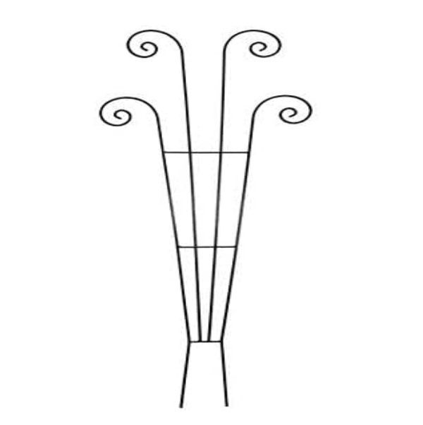 Black Fan Trellis 60" 