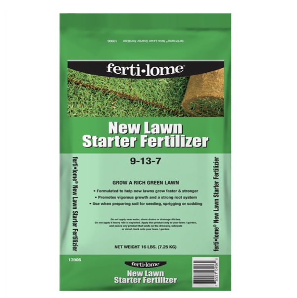 Fertilome New Lawn Starter Fertilizer 9-13-7 16lbs