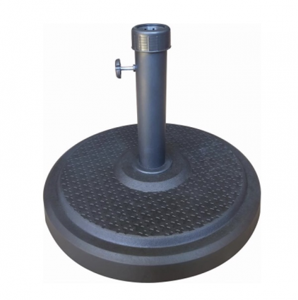 Bond Black Round Envirostone Umbrella Base 19"