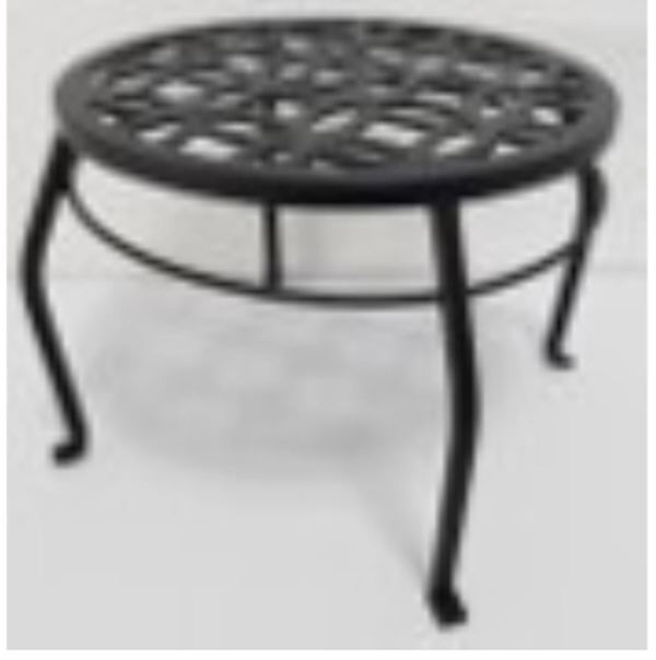 Living Accents Black Cast Iron Plant Stand 15"