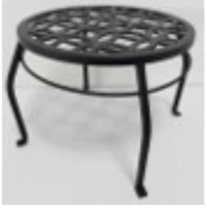 Living Accents Black Cast Iron Plant Stand 15"