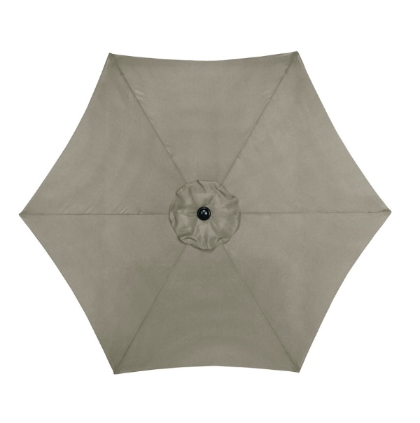 Tiltable Taupe Market Umbrella 9"