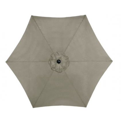 Tiltable Taupe Market Umbrella 9"