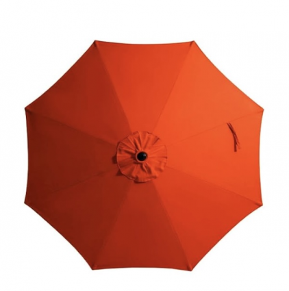 Tiltable Orange Market Umbrella 9'