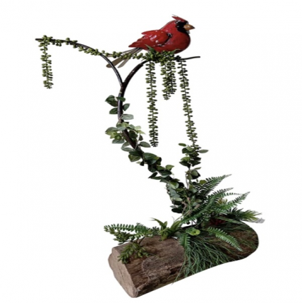 Cardinal Garden Stake 40.6"H