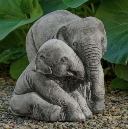 ELEPHANT MOTHER AND CHILD  61#