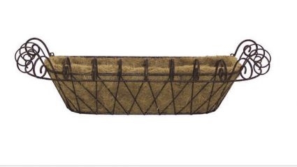 Small French Window Box w/ Coco Liner  31"X11"X10" 
