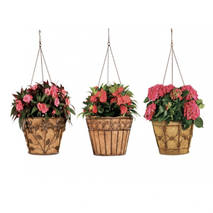 Iron Hanging Baskets w/ Coco Liner (sold seperately)